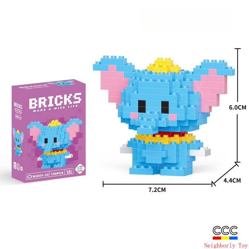 Compatible with LEGO Micro Particles Cartoon Doll Building Blocks Star Dew Puzzle Assembly Toys Cross-Border Stall Wholesale Gifts