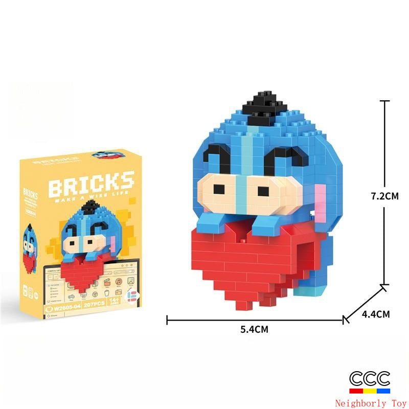 Compatible with LEGO Micro Particles Cartoon Doll Building Blocks Star Dew Puzzle Assembly Toys Cross-Border Stall Wholesale Gifts