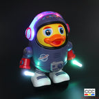 TikTok Same Style Electric Dancing Space Duck Music Light Little Cute Duck Baby Boy Children's Toy Internet Celebrity Cross-Border