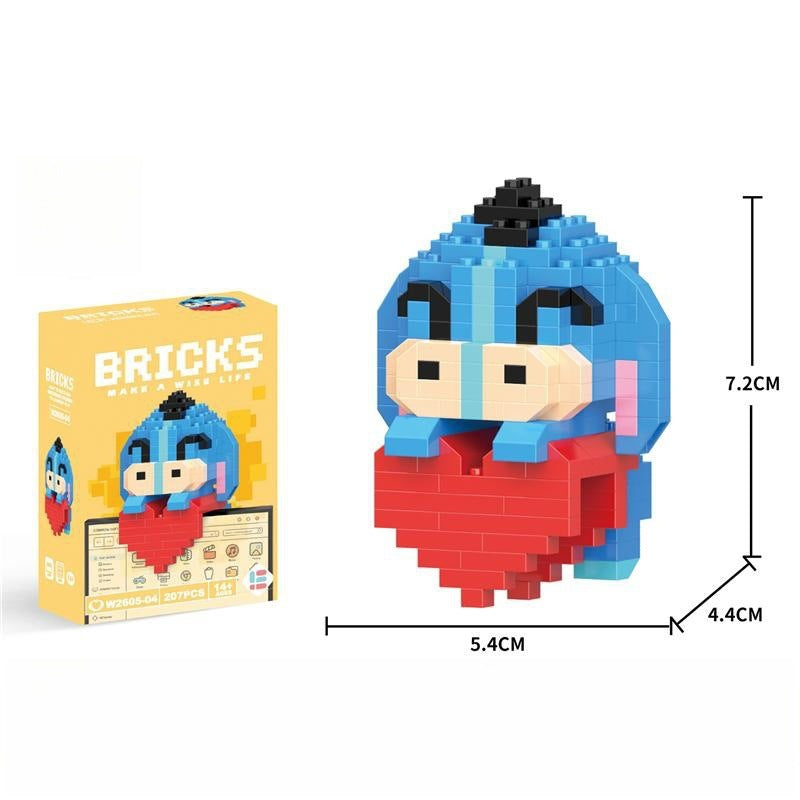 Compatible with LEGO Micro Particles Cartoon Doll Building Blocks Star Dew Puzzle Assembly Toys Cross-Border Stall Wholesale Gifts