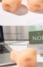 Decompression Artifact Strawberry Nose Clip Acne Simulation Extrusion Acne Decompression Toy Blackhead Cleaning Model Small Toy Model