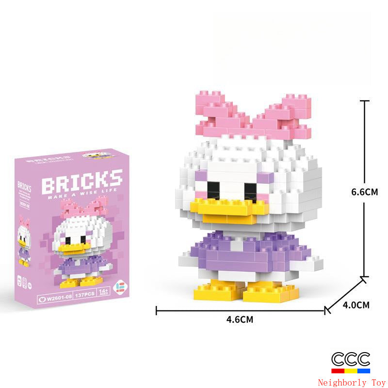 Compatible with LEGO Micro Particles Cartoon Doll Building Blocks Star Dew Puzzle Assembly Toys Cross-Border Stall Wholesale Gifts