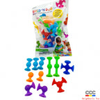 Cross-Border Hot Selling Luscious Suctions Sticky Music Children's Educational Sucker Soft Building Blocks Variety Assembling Science and Education Kindergarten Teaching Aids
