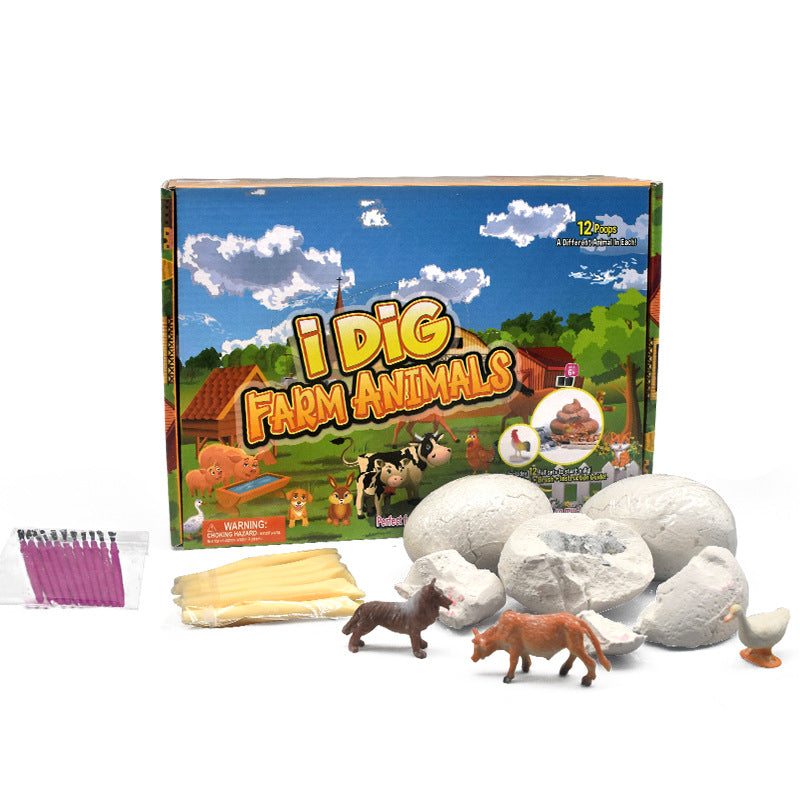 New Mermaid Tail Archaeological Dig Blind Box - Kids DIY Mini Colorful Dinosaur Gem Treasure Hunt Toy