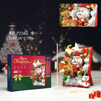 Creative Diy2025 Decorations Cross-Border Christmas Building Block Toys Children's Christmas Gifts 3D Santa Claus Photo Frame