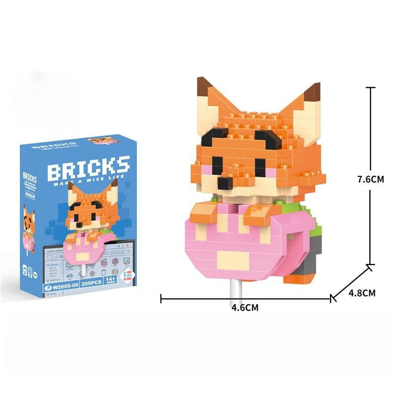 Compatible with LEGO Micro Particles Cartoon Doll Building Blocks Star Dew Puzzle Assembly Toys Cross-Border Stall Wholesale Gifts