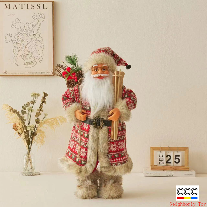 Cross-Border Christmas Santa Claus Figurine Christmas Decorations Christmas Doll Figurine Small Gift