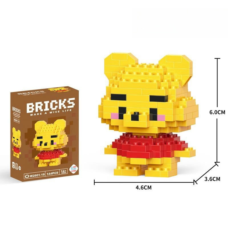 Compatible with LEGO Micro Particles Cartoon Doll Building Blocks Star Dew Puzzle Assembly Toys Cross-Border Stall Wholesale Gifts
