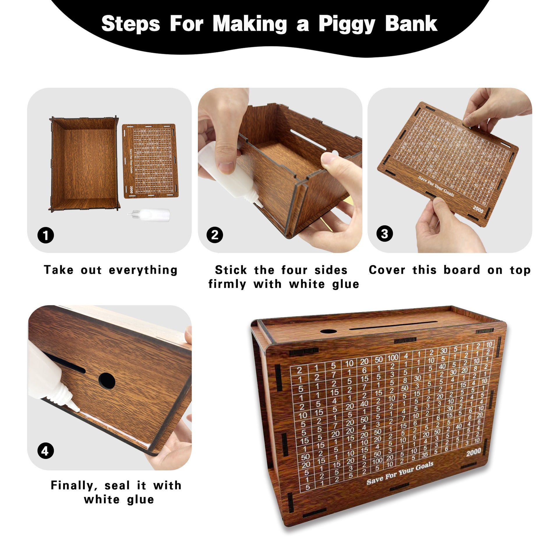 Cross-Border Wooden Santa Claus Puzzle Toy Irregular Shaped Puzzle Game Money Box Gift Stress Relief Game