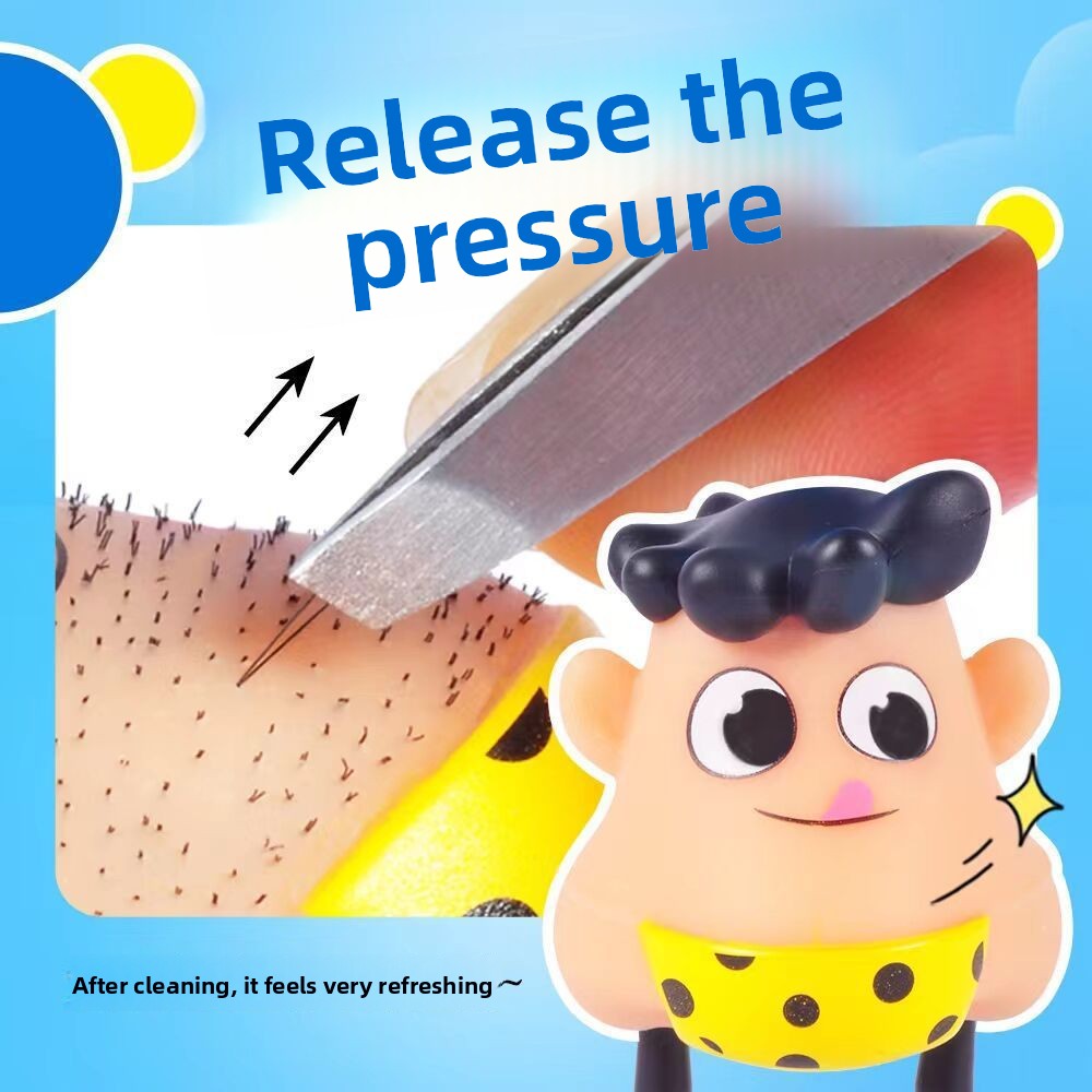 New Style Blackhead Pulling Stress Relief Pressure Reduction Toy Blackhead Pulling Beard Funny Key Chain Pendant Artifact