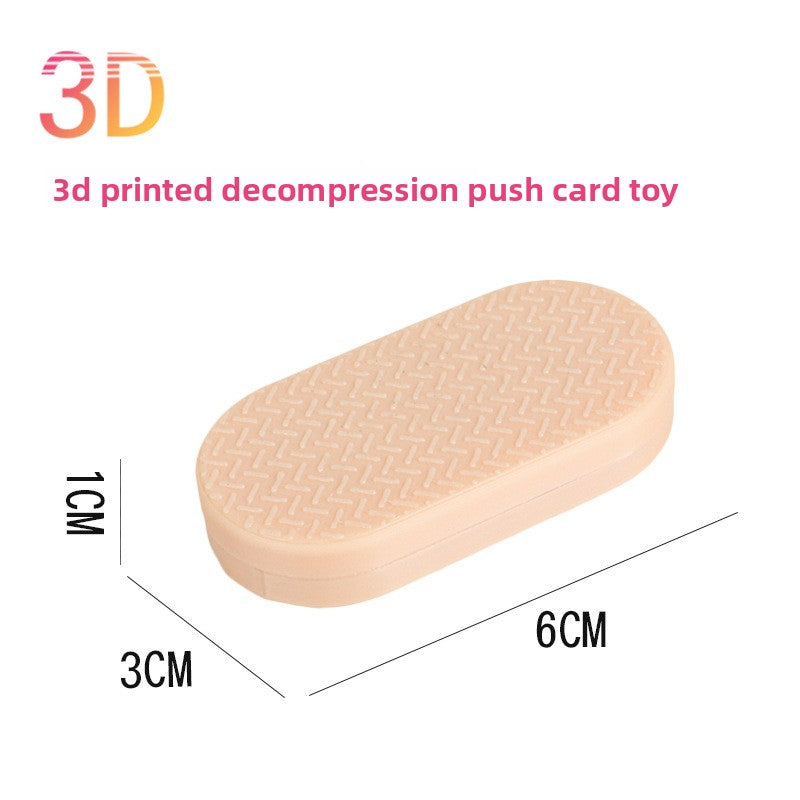 Hot Selling Children's 3D Printed Educational Magnetic Stress Relief Toy Push Card Finger Spinner Boys Handle Piece
