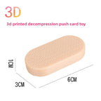 Hot Selling Children's 3D Printed Educational Magnetic Stress Relief Toy Push Card Finger Spinner Boys Handle Piece