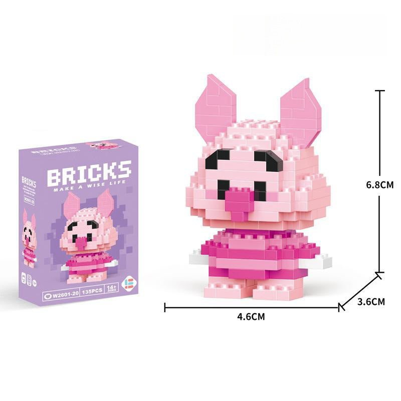 Compatible with LEGO Micro Particles Cartoon Doll Building Blocks Star Dew Puzzle Assembly Toys Cross-Border Stall Wholesale Gifts