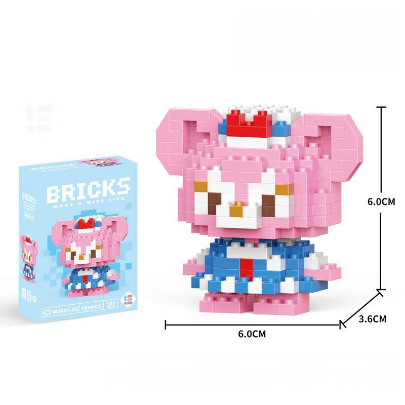 Compatible with LEGO Micro Particles Cartoon Doll Building Blocks Star Dew Puzzle Assembly Toys Cross-Border Stall Wholesale Gifts