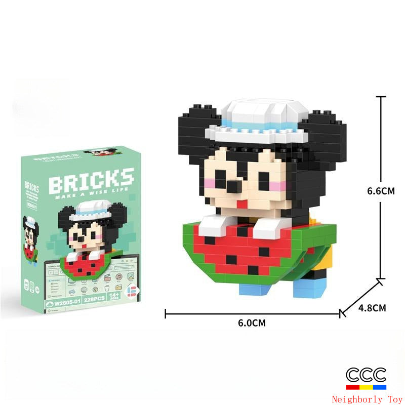 Compatible with LEGO Micro Particles Cartoon Doll Building Blocks Star Dew Puzzle Assembly Toys Cross-Border Stall Wholesale Gifts