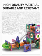 Slide Track Ball Magnetic Tiles Building Blocks Cross-Border Amazon Intelligence Assembly Boys' Toy Gift