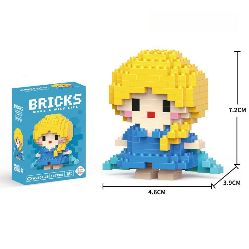 Compatible with LEGO Micro Particles Cartoon Doll Building Blocks Star Dew Puzzle Assembly Toys Cross-Border Stall Wholesale Gifts