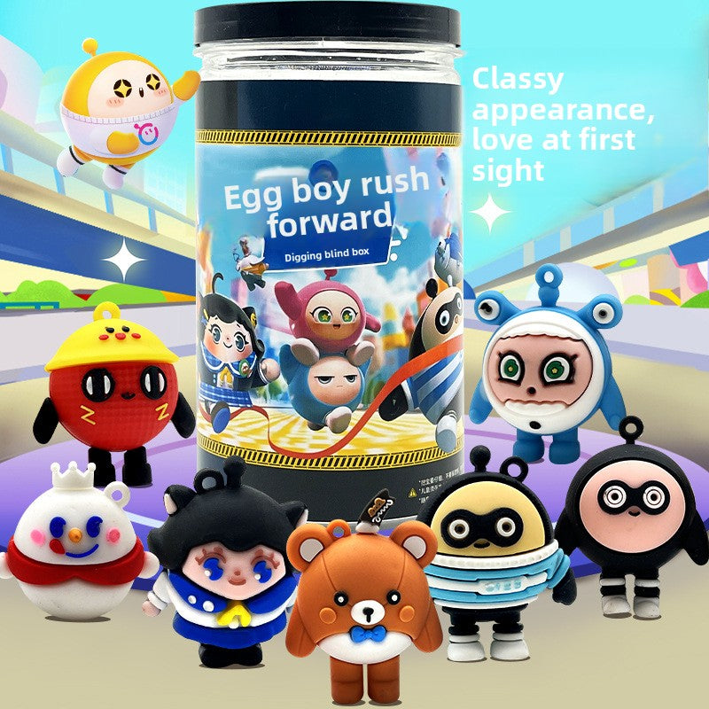 Egg Rush DIY Archaeological Dig Blind Box for Kids - Fun Treasure Hunting Model Toy