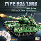 Mingdi 2.4G Remote Control Building Blocks 99A Tank Military Model Compatible with Lego Assembly Children's Toys Student Gift