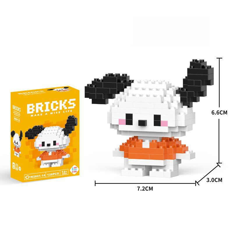 Compatible with LEGO Micro Particles Cartoon Doll Building Blocks Star Dew Puzzle Assembly Toys Cross-Border Stall Wholesale Gifts