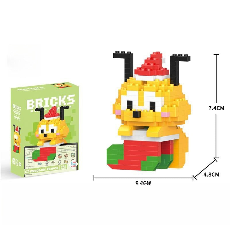 Compatible with LEGO Micro Particles Cartoon Doll Building Blocks Star Dew Puzzle Assembly Toys Cross-Border Stall Wholesale Gifts
