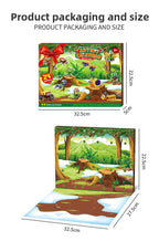 Building Blocks Christmas Calendar Blind Box Countdown 24 Grids Children's DIY Car Dinosaur Building Blocks Tear-off Blind Box