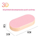 Hot Selling Children's 3D Printed Educational Magnetic Stress Relief Toy Push Card Finger Spinner Boys Handle Piece