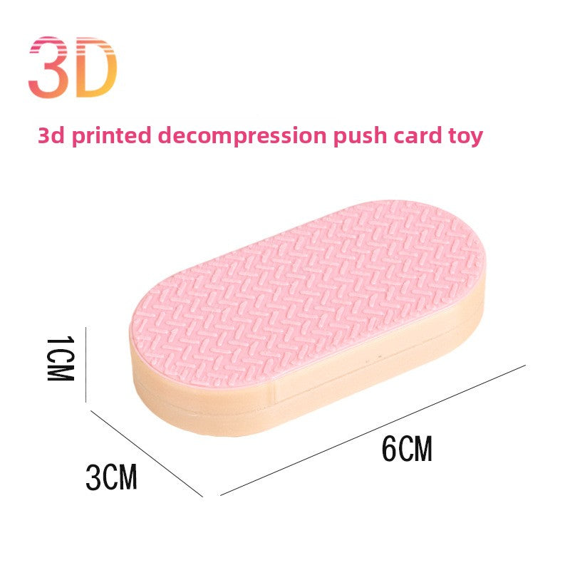 Hot Selling Children's 3D Printed Educational Magnetic Stress Relief Toy Push Card Finger Spinner Boys Handle Piece