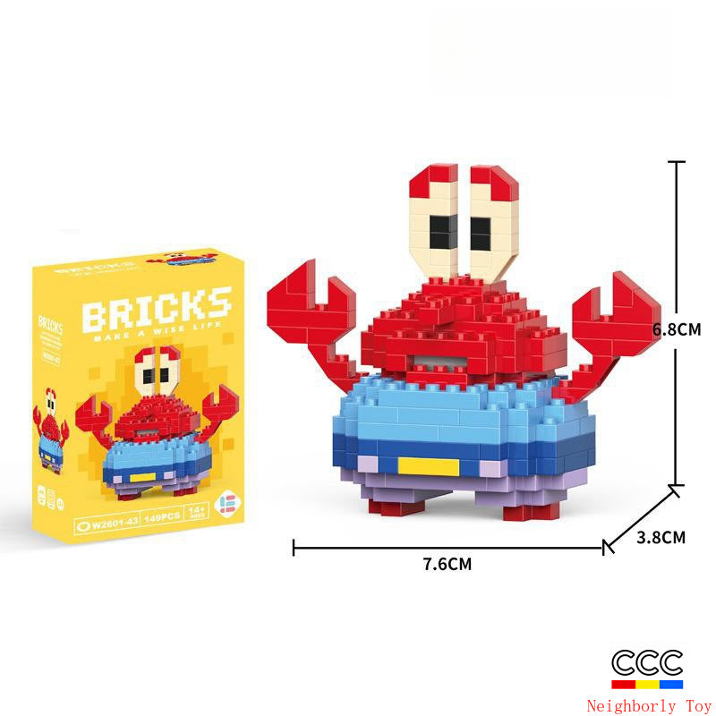 Compatible with LEGO Micro Particles Cartoon Doll Building Blocks Star Dew Puzzle Assembly Toys Cross-Border Stall Wholesale Gifts
