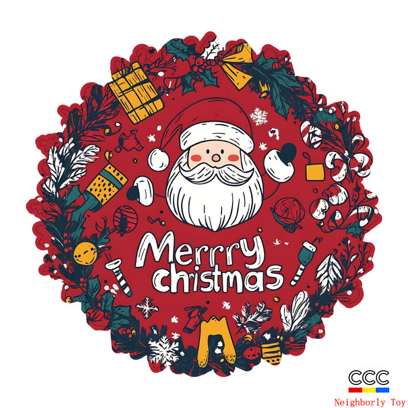 Cross-Border Wooden Santa Claus Puzzle Toy Irregular Shaped Puzzle Game Money Box Gift Stress Relief Game