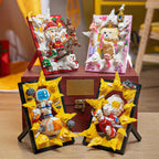 Creative Diy2025 Decorations Cross-Border Christmas Building Block Toys Children's Christmas Gifts 3D Santa Claus Photo Frame