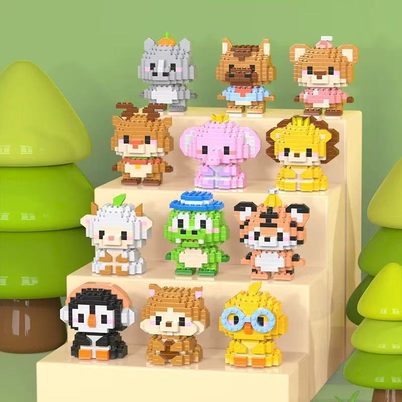 Compatible with LEGO Micro Particles Cartoon Doll Building Blocks Star Dew Puzzle Assembly Toys Cross-Border Stall Wholesale Gifts