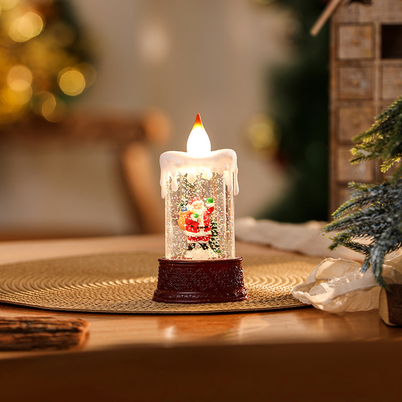 Christmas Decoration Wind Lamp Crystal Lamp Santa Claus Christmas Party Decoration Christmas Ornaments Christmas Gifts