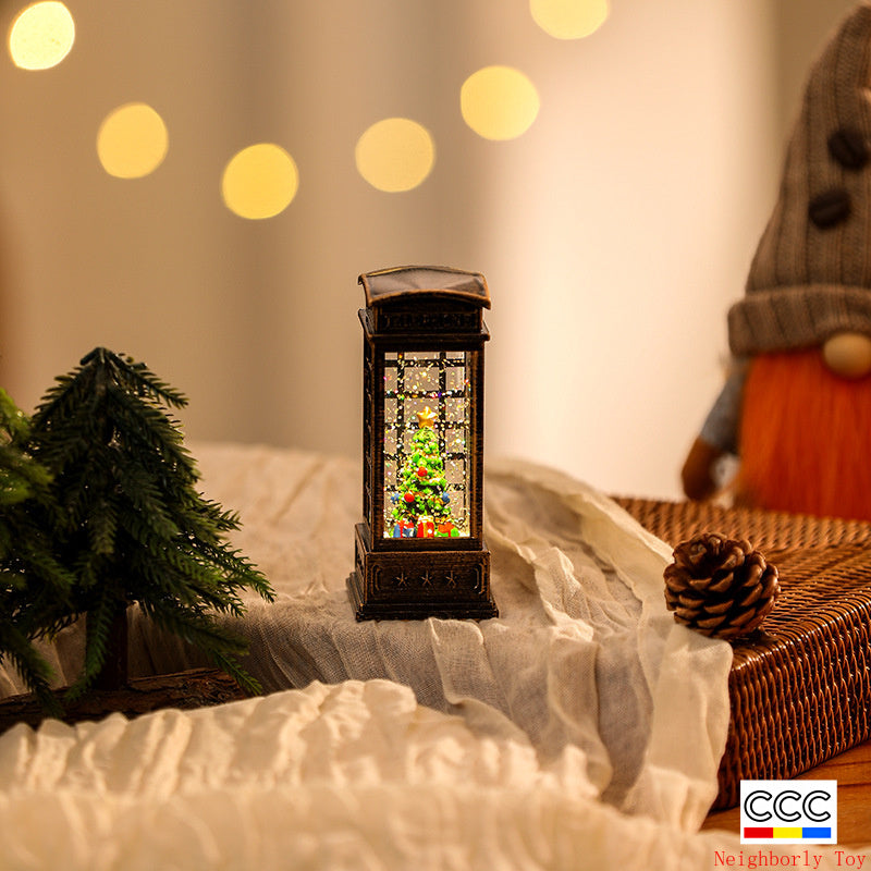 Christmas Decoration Wind Lamp Crystal Lamp Santa Claus Christmas Party Decoration Christmas Ornaments Christmas Gifts