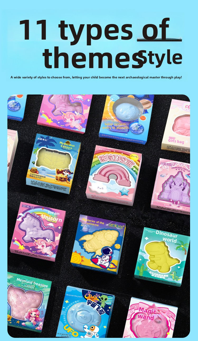 Mermaid Tail Planet Wand Archaeological Dig Blind Box - Girls DIY Space Craft Kids Toy