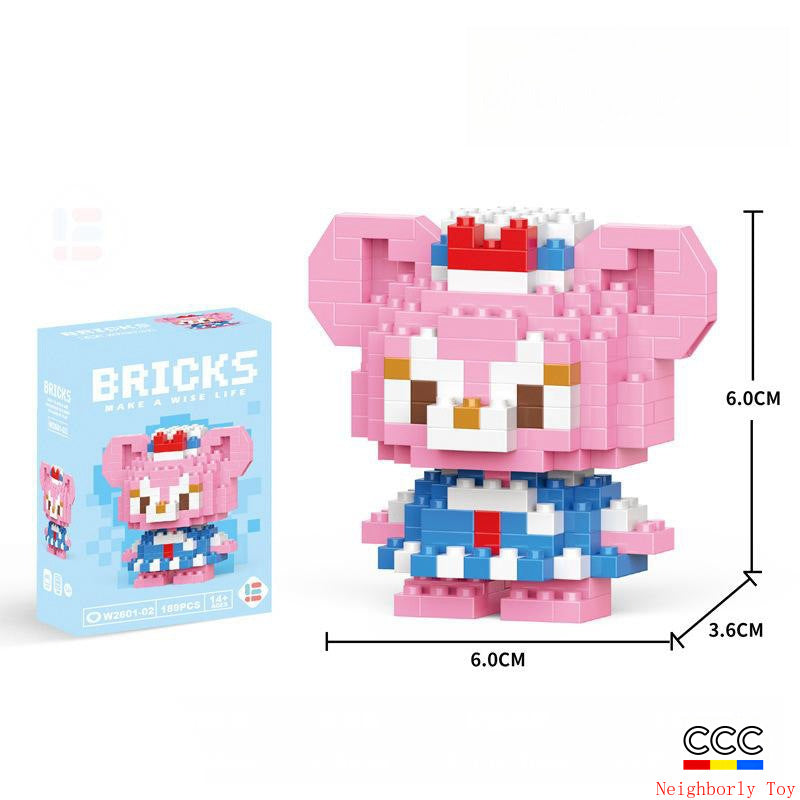 Compatible with LEGO Micro Particles Cartoon Doll Building Blocks Star Dew Puzzle Assembly Toys Cross-Border Stall Wholesale Gifts