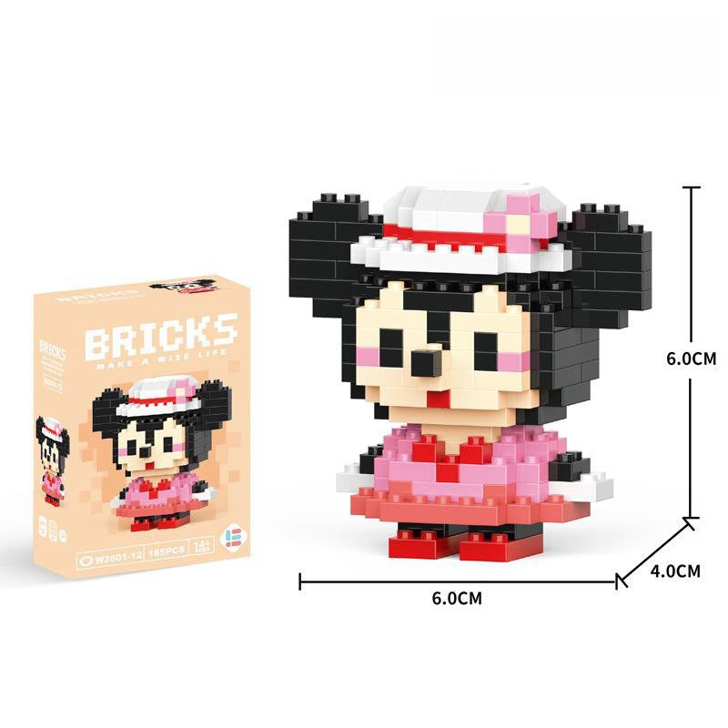 Compatible with LEGO Micro Particles Cartoon Doll Building Blocks Star Dew Puzzle Assembly Toys Cross-Border Stall Wholesale Gifts