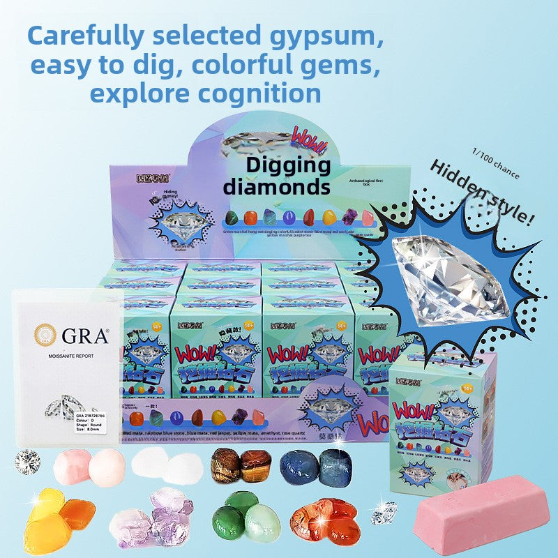 Mermaid Tail Planet Wand Archaeological Dig Blind Box - Girls DIY Space Craft Kids Toy