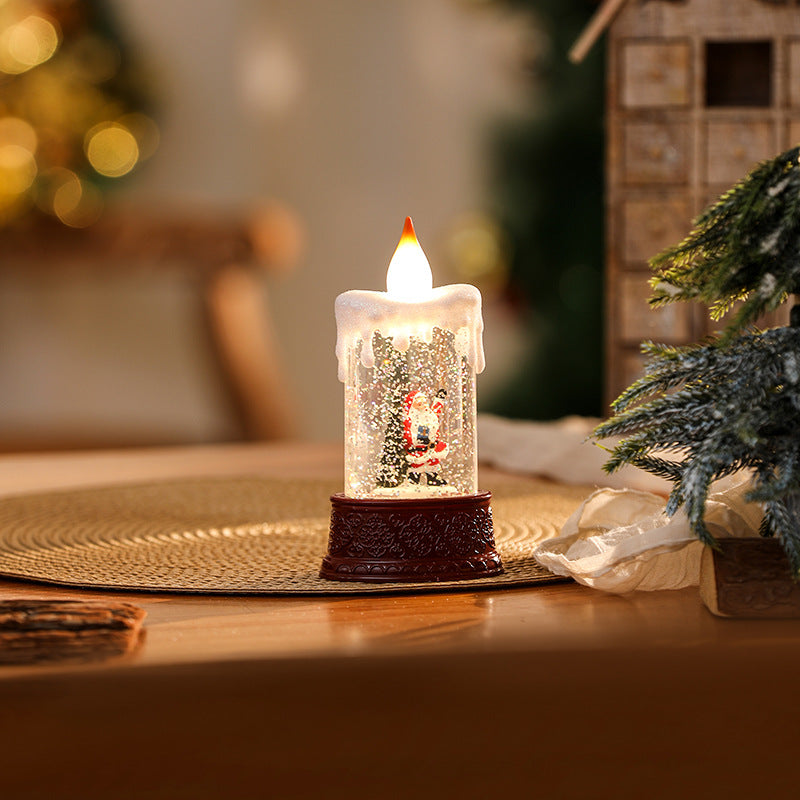 Christmas Decoration Wind Lamp Crystal Lamp Santa Claus Christmas Party Decoration Christmas Ornaments Christmas Gifts