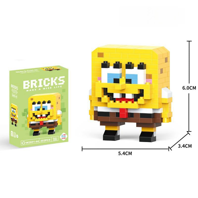 Compatible with LEGO Micro Particles Cartoon Doll Building Blocks Star Dew Puzzle Assembly Toys Cross-Border Stall Wholesale Gifts