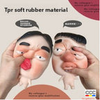 My Colleague Squeeze Toy Creative Office Funny Stress Relief Ornament Pimple Squeezing Slow Rebound Venting Big Eye Toy