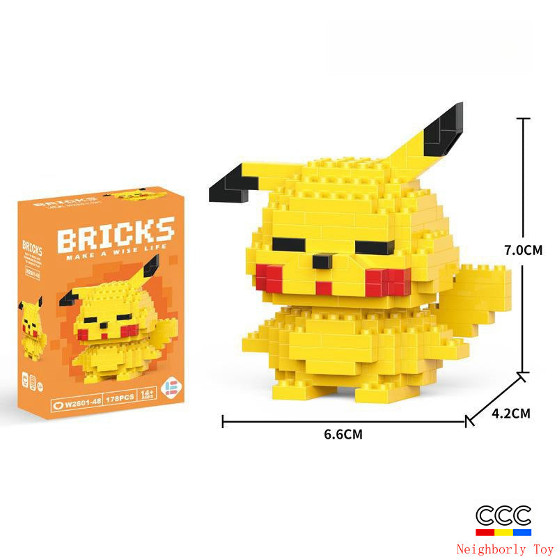 Compatible with LEGO Micro Particles Cartoon Doll Building Blocks Star Dew Puzzle Assembly Toys Cross-Border Stall Wholesale Gifts