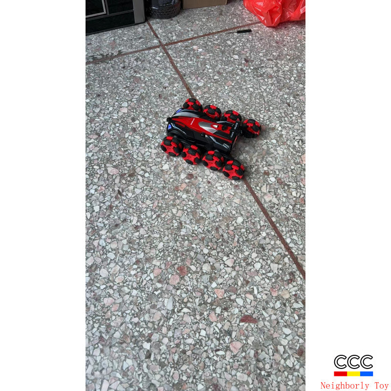 Cross-Border Double-Sided Stunt Car High-Speed 360-Degree Rotating Tumbling Car with Lights Children's Remote Control Car Toy Manufacturer