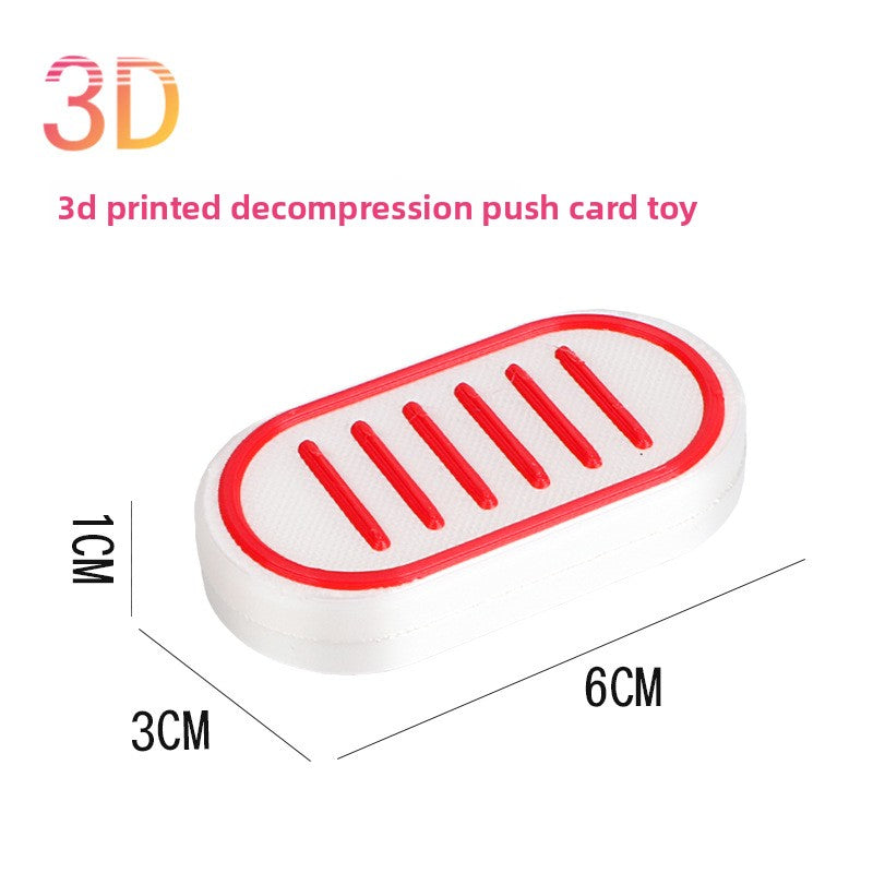 Hot Selling Children's 3D Printed Educational Magnetic Stress Relief Toy Push Card Finger Spinner Boys Handle Piece
