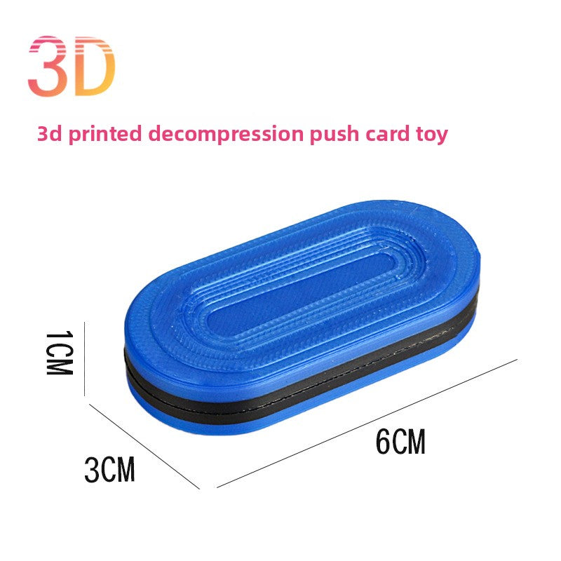 Hot Selling Children's 3D Printed Educational Magnetic Stress Relief Toy Push Card Finger Spinner Boys Handle Piece