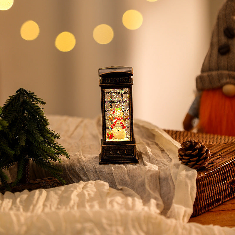 Christmas Decoration Wind Lamp Crystal Lamp Santa Claus Christmas Party Decoration Christmas Ornaments Christmas Gifts