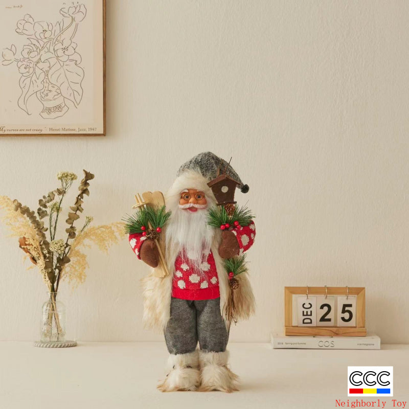 Cross-Border Christmas Santa Claus Figurine Christmas Decorations Christmas Doll Figurine Small Gift