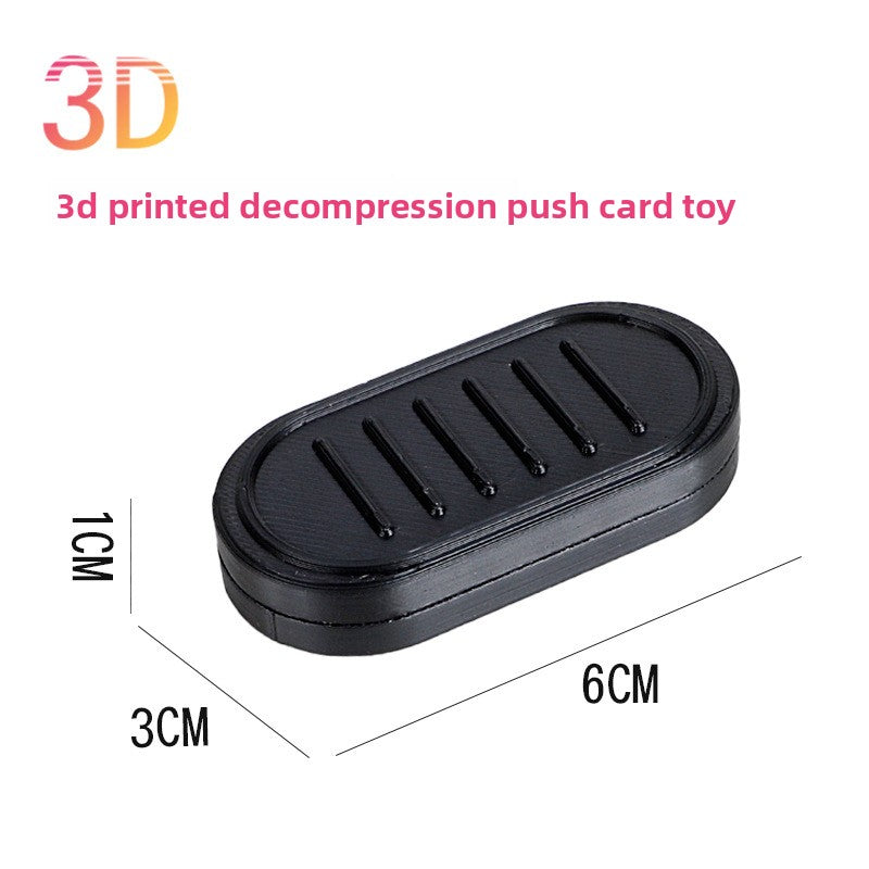 Hot Selling Children's 3D Printed Educational Magnetic Stress Relief Toy Push Card Finger Spinner Boys Handle Piece