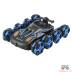 Cross-Border Double-Sided Stunt Car High-Speed 360-Degree Rotating Tumbling Car with Lights Children's Remote Control Car Toy Manufacturer
