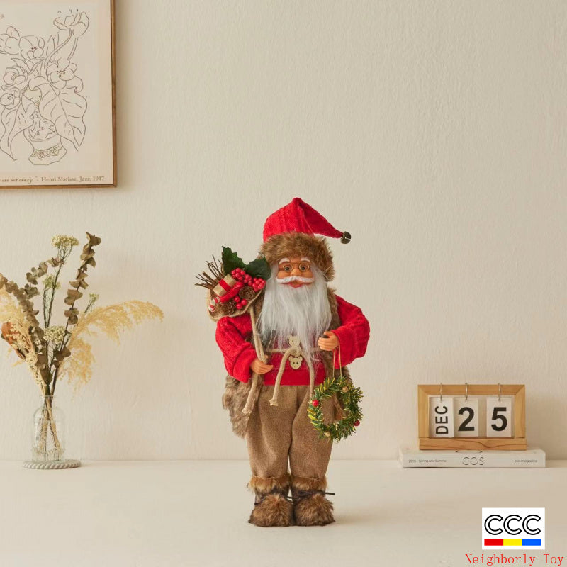 Cross-Border Christmas Santa Claus Figurine Christmas Decorations Christmas Doll Figurine Small Gift